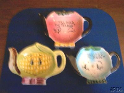 Sweet Vintage Porcelain Tea Bag Holders